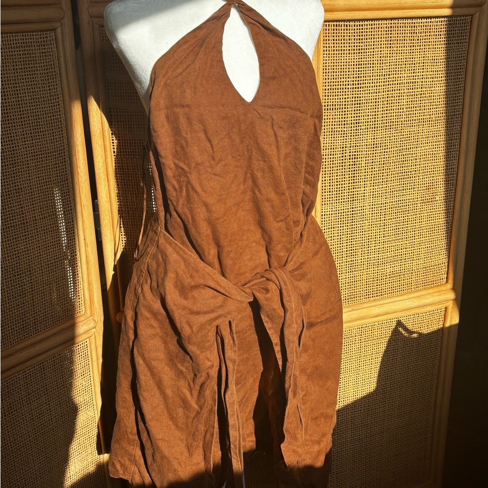 Rails Linen Halter Dress